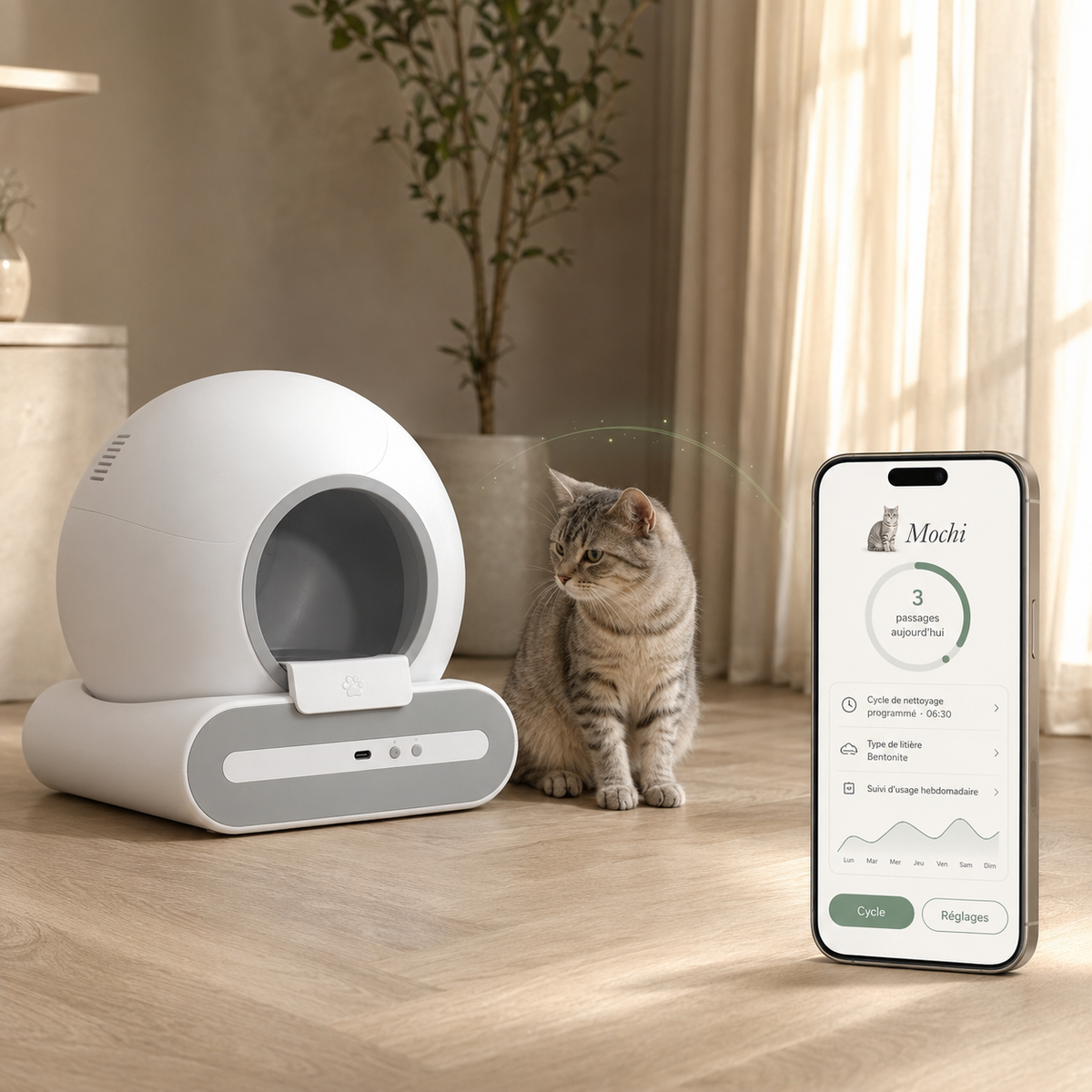 Litière autonettoyante Felina CleanFlow