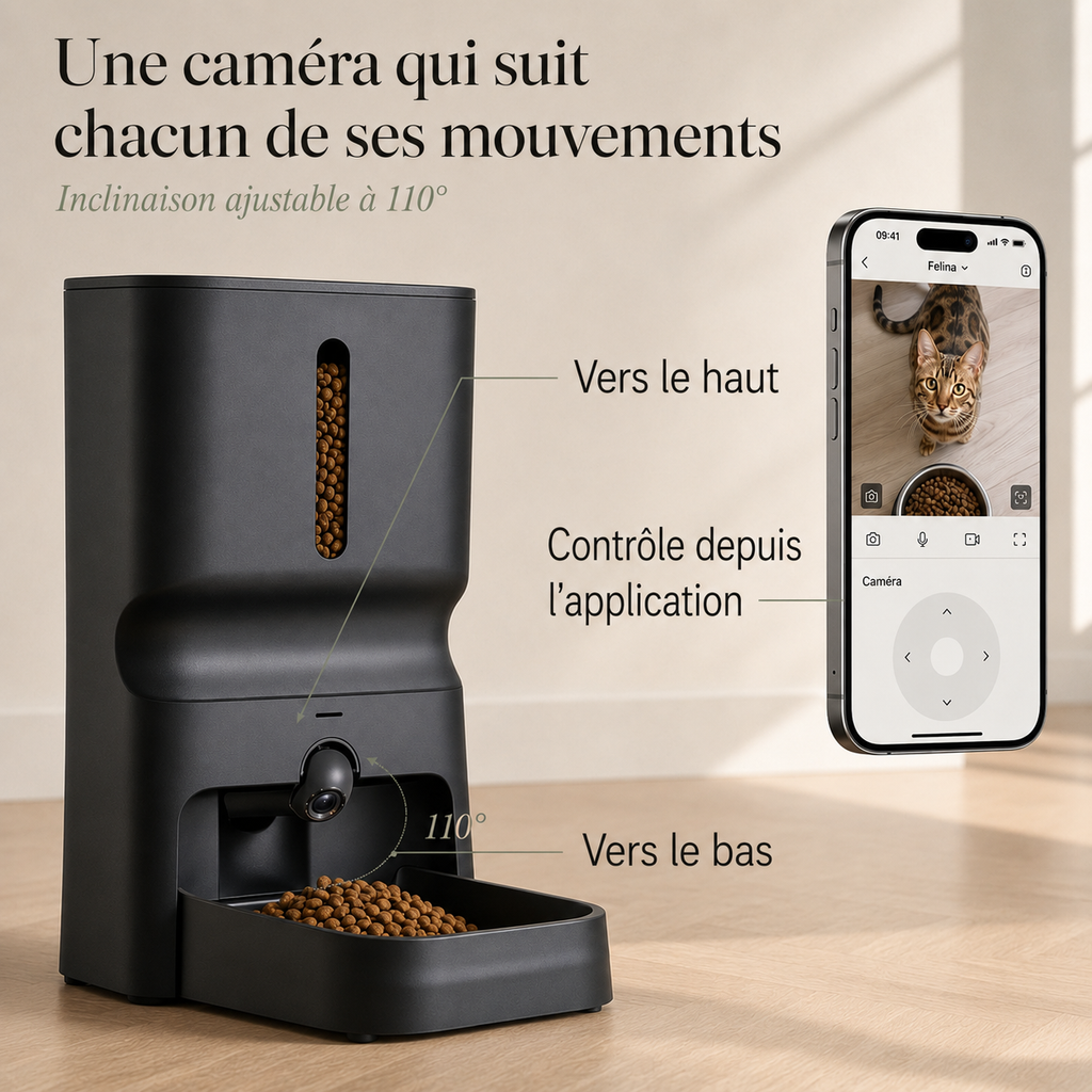Distributeur connecté Felina WatchFeed (7 L)