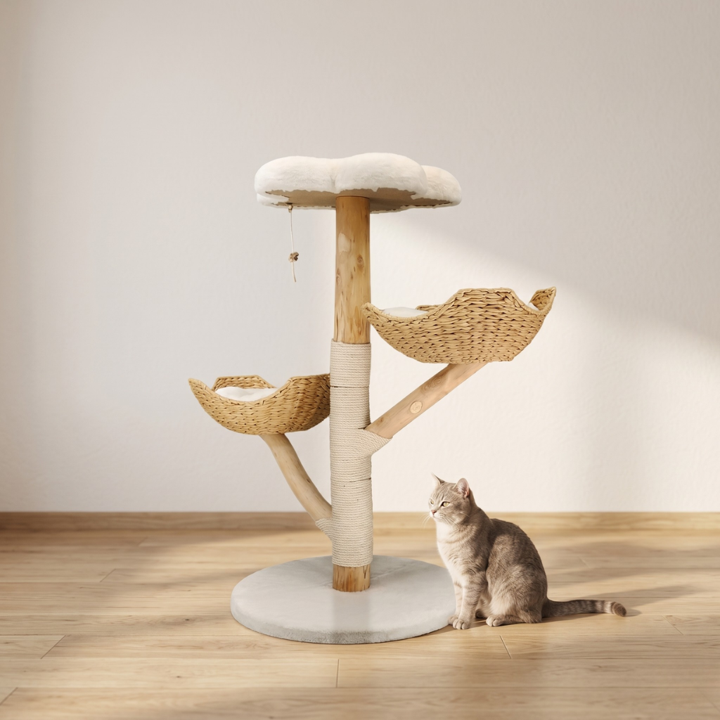Arbre à chat design en bois Felina Pure