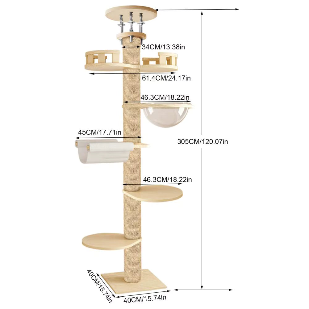 Arbre à chat en bois Felina Panorama
