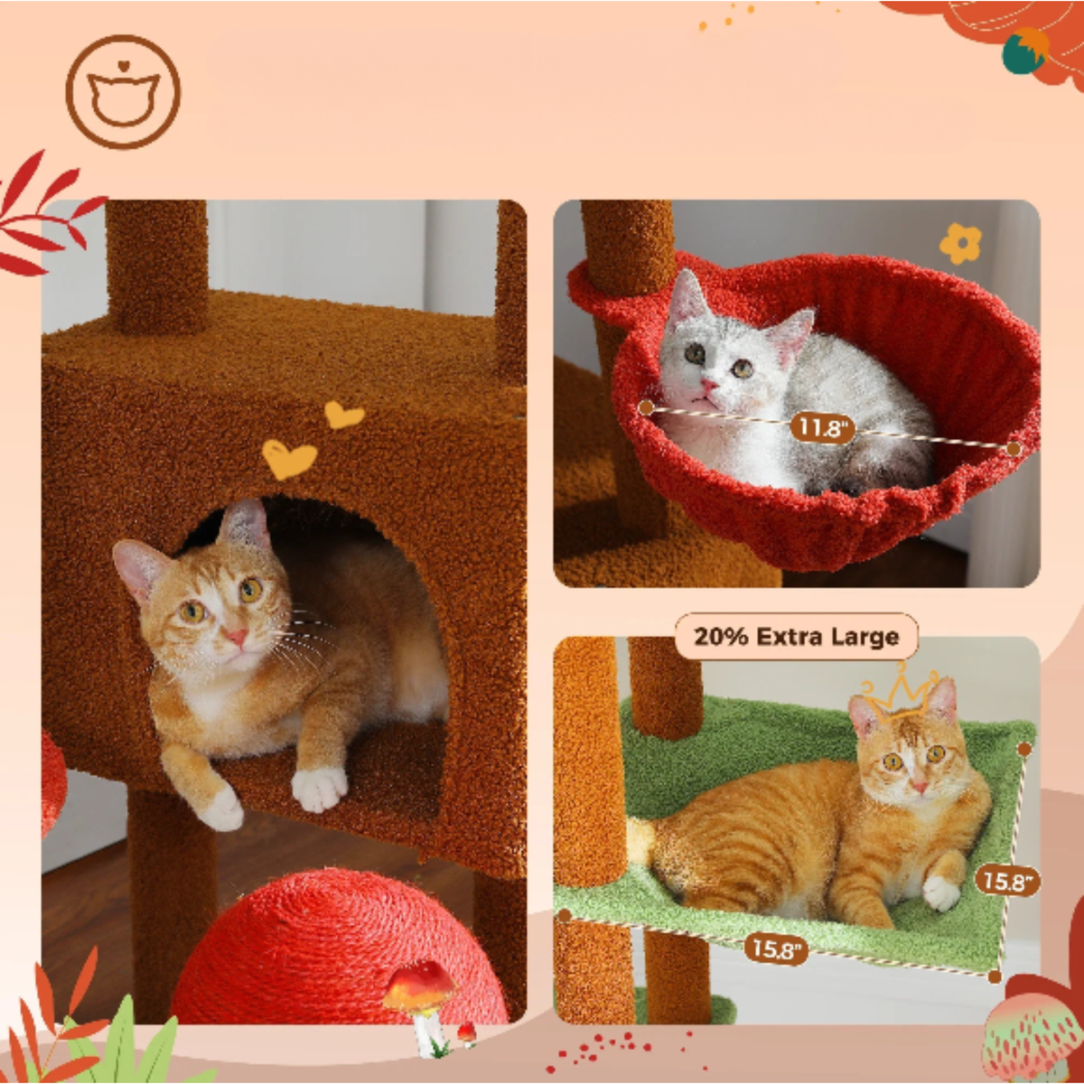 Arbre à chat multi-niveaux Felina Climb