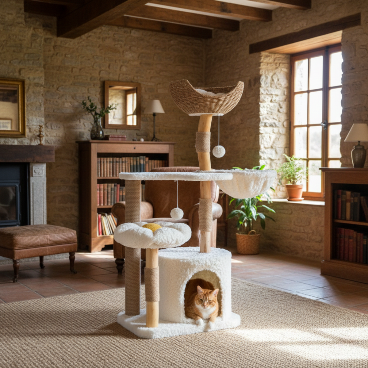 Arbre à chat design en bois Felina Natura