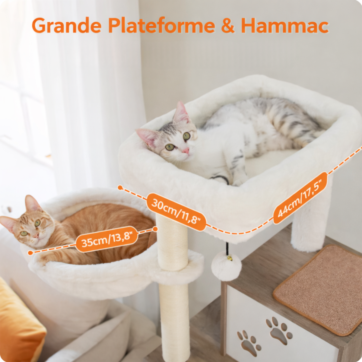 Arbre à chat XXL en bois Felina Majestic (190 cm)