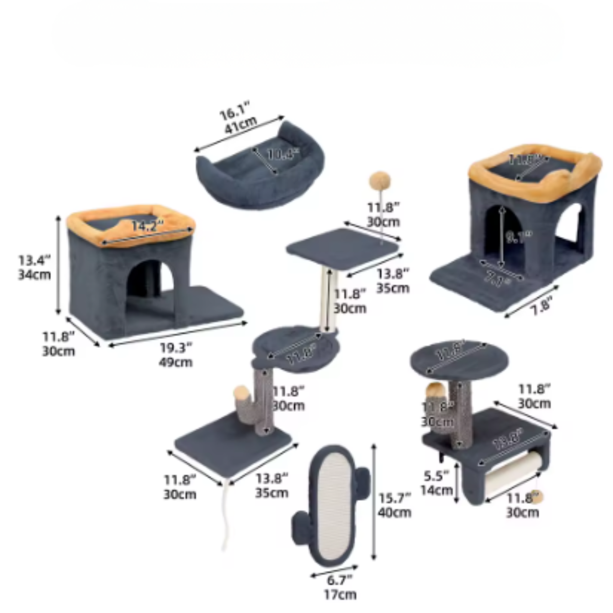 Parcours mural Felina Ascend – 7 modules