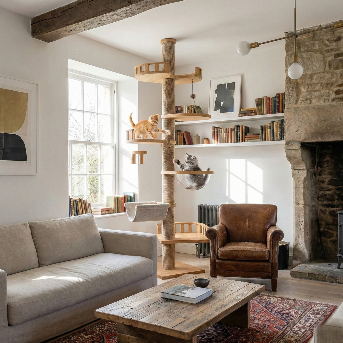 Arbre à chat en bois Felina Panorama