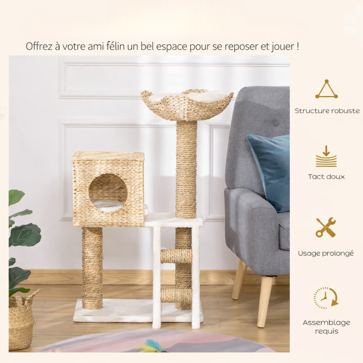 Arbre à chat compact Felina Cozy (100 cm)